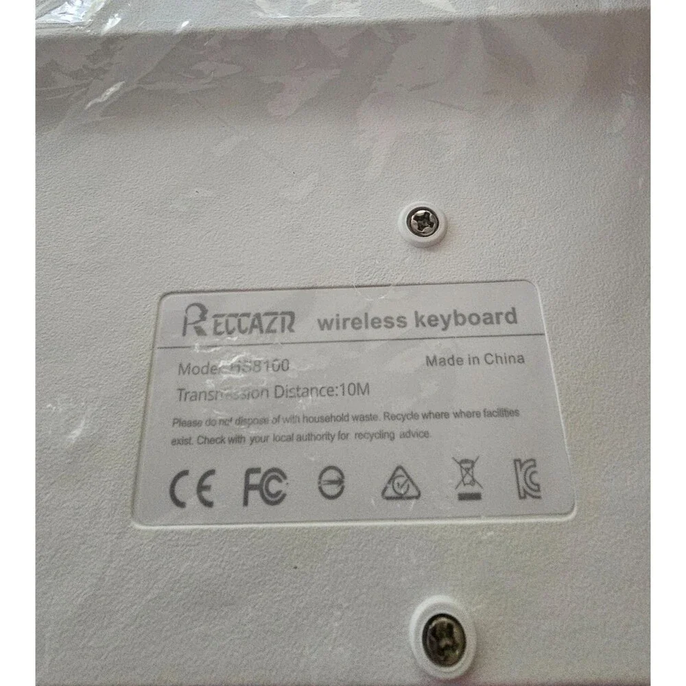 Reccazr Wireless Keyboard Mouse Combo Full Size 2.4G Quiet Keys USB NEW In Box